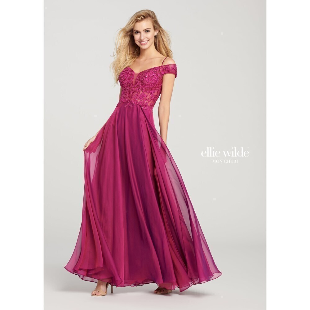 Ellie Wilde Chiffon Gown EW119042